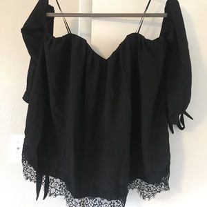 Black off the shoulder top - Francesca’s